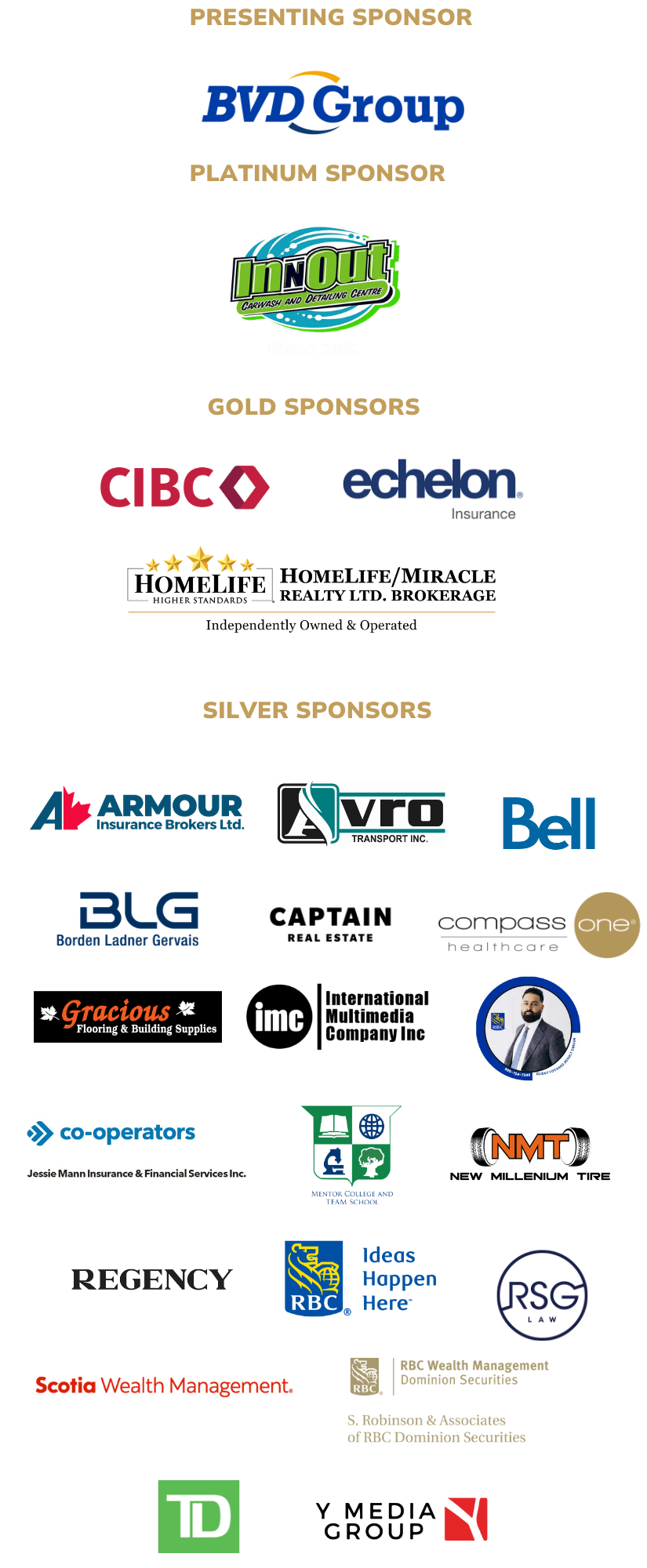 HOLI GALA 2026 SPONSORS